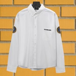 Classic Balenciaga White Shirts Men's